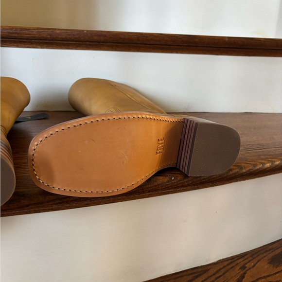 Free People Frye Campus 14L Calf Boots 7 banana tan - Picture 7 of 8